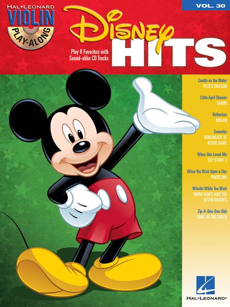 Disney Hits - Play 8 Favorites With Sound-Alike CD Tracks : For Violin.