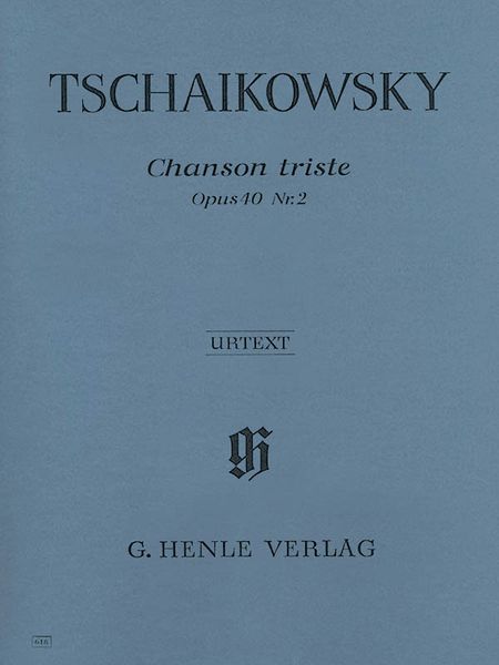 Chanson Triste, Op. 40 Nr. 2 : For Piano / Fingering by Klaus Schilde.