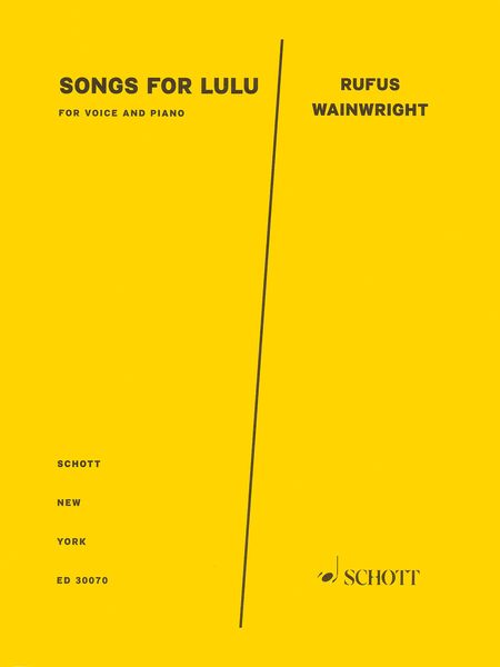 Songs For Lulu : For Voice and Piano.