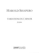 Variations In C Minor : For Piano (1947).