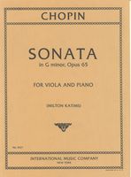 Sonata In G Minor, Op. 65 : For Viola and Piano / transcribed and edited by Milton Katims.