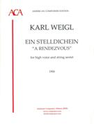 Ein Stelldichein = A Rendezvous : For High Voice and String Sextet (1906).