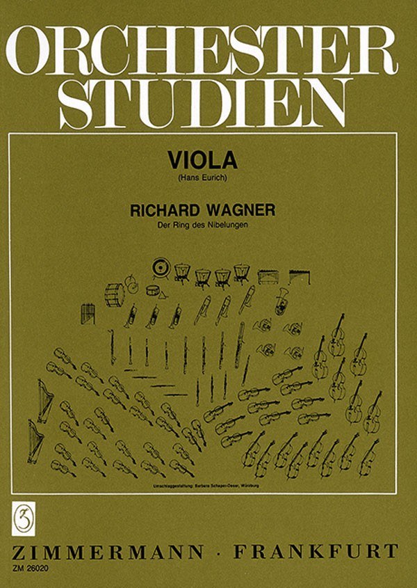 Orchesterstudien - Ring Des Nibelungen : Viola / edited by Hans Eurich.