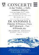 Twelve Concerti Op. 3, Vol. II - Concerti IV, V and VI : For Strings.
