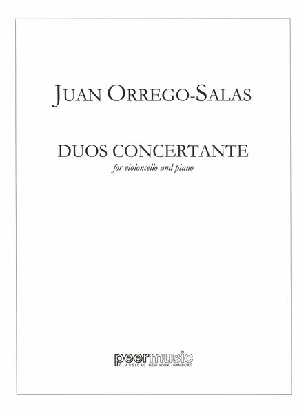 Duos Concertante : For Cello and Piano.