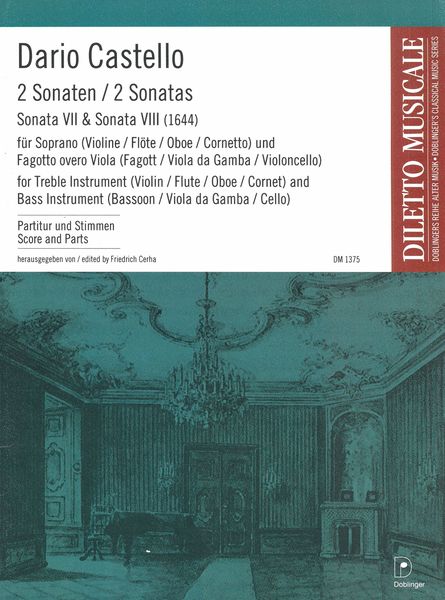 2 Sonaten : Für Soprano (Violine/Flöte/Oboe/Cornetto) und Fagotto Overo Viola.