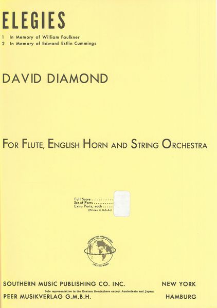 Elegies : For Flute, English Horn and String Orchestra.