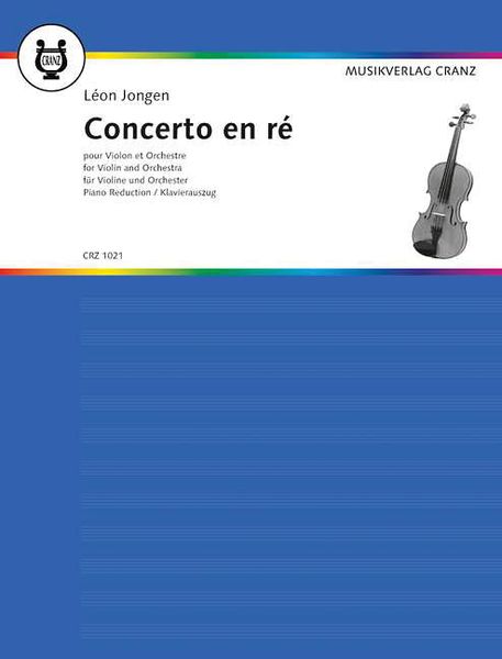 Concerto En Re : Pour Violon Et Orchestra - Piano reduction.