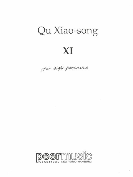 XI : For Percussion Sextet.