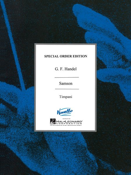 Samson : Oratorio In Three Acts - Timpani Part.