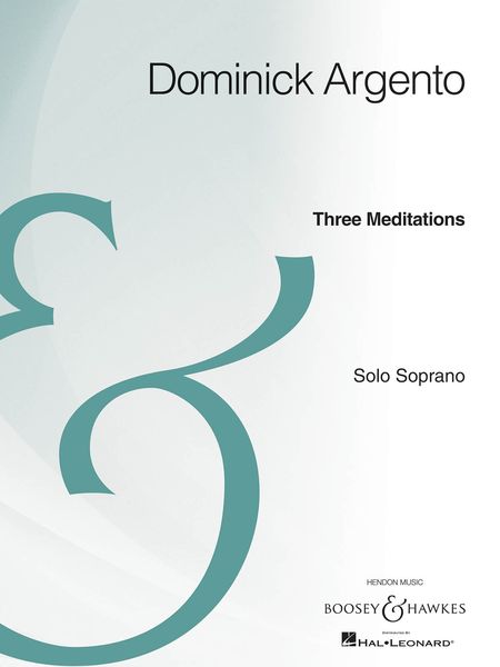 Three Meditations : For Solo Soprano.
