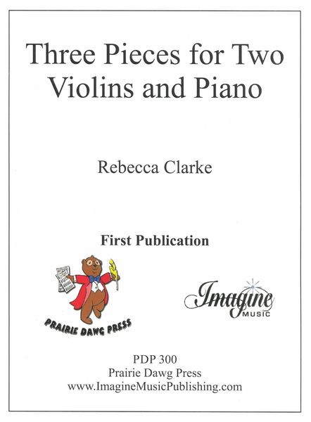Three Pieces : For Two Violins and Piano.
