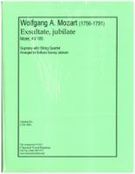 Exsultate, Jubilate - Motet, K. 165 : For Soprano With String Quartet / arr. Barbara Garvey Jackson.