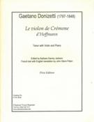 Violon De Cremone d'Hoffmann : For Tenor With Violin and Piano / Ed. Barbara Garvey Jackson.