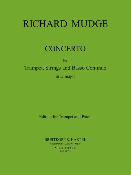Concerto In D Major : For Trumpet and Piano / edited by Edward H. Tarr.