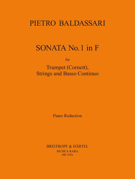 Sonata In F Nr. 1 : For Trumpet and Piano / edited by Robert P. Block.