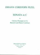 Sonata In C - Bicinia 75 : For Trumpet, Bassoon and Basso Continuo / edited by Robert P. Block.
