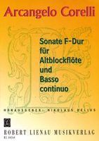 Sonata In F Major : For Recorder and Basso Continuo / edited by Nikolaus Delius.