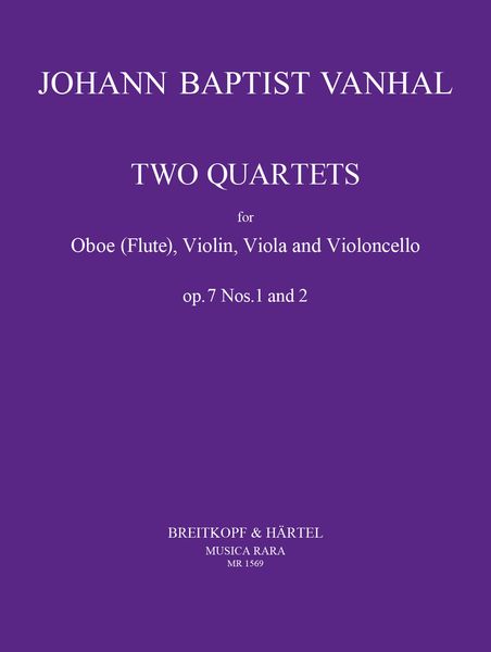 Quartet, Op. 7 Nos. 1 and 2 : For Oboe, Violin, Viola and Violoncello / edited by Denis M. Mulgan.