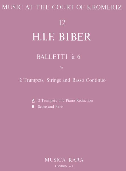 Balletti A 6 In C : For 2 Trumpets and Piano / edited by John Madden and Robert Minter.