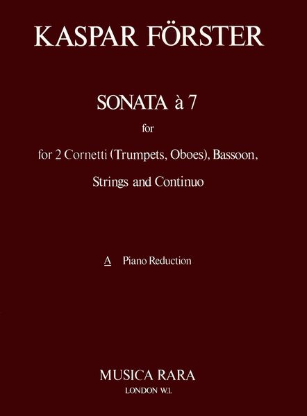 Sonata A 7 : For 2 Trumpets, Bassoon and Piano / edited by Robert P. Block.
