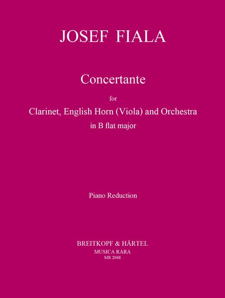 Concertante In B Flat Major : For English Horn, Clarinet and Piano.