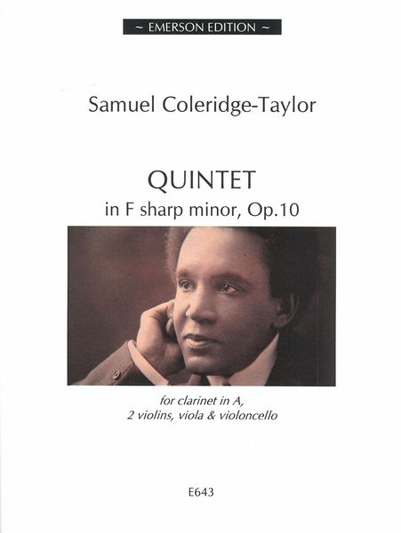 Quintet In F-Sharp Minor, Op. 10 : For Clarinet In A and String Quartet / edited by Russell Denwood.