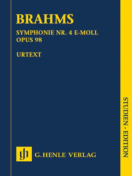 Symphonie Nr. 4 E-Moll, Op. 98 / edited by Robert Pascall.