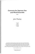 Concerto : For Soprano Saxophone and Wind Ensemble (2007).