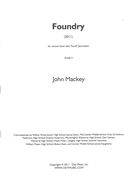 Foundry : For Concert Band With Found Percussion (2011).