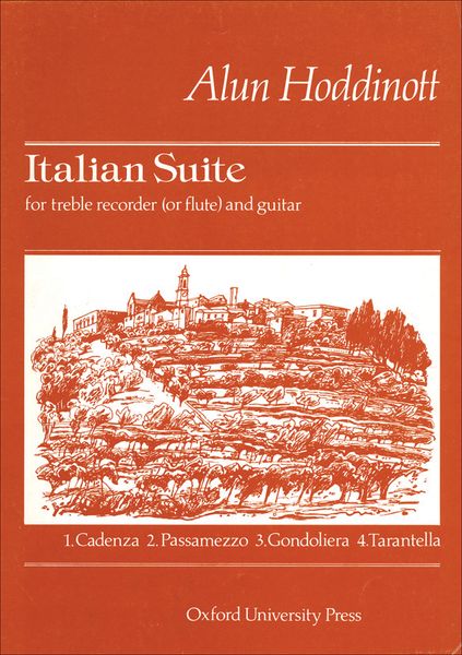 Italian Suite : For Treble Recorder (Or Flute) and Guitar.