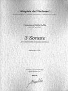 3 Sonate : Per Violoncello E Basso Continuo / edited by Daniele Bogni.
