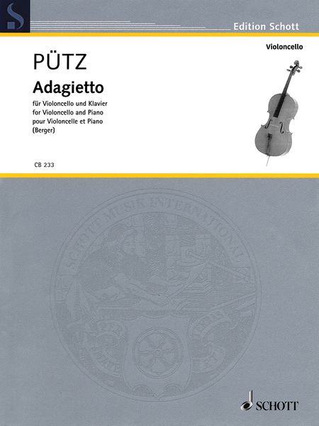 Adagietto : Für Violoncello und Klavier / edited by Julius Berger.