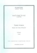 Three Songs From The Tang Dynasty : For Soprano and Piano.