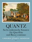 6 Italienische Sonaten : Für Querflöte und Basso Continuo / edited by Yvonne Morgan.