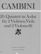 20. Quintett In A-Dur : Für 2 Violinen, Viola und 2 Violoncelli / edited by Bernhard Päuler.