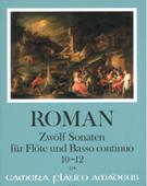 Zwölf Sonaten : Für Flöte und Basso Continuo - Band IV, Sonaten 10-12 / Ed. Harry Joelson.