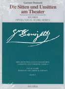 Sitten und Unsitten Am Theater - Vocal Score.