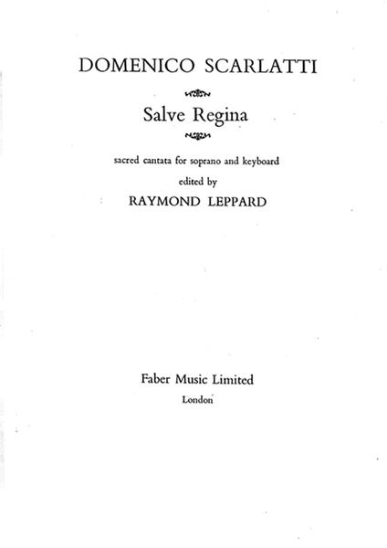 Salve Regina : For Soprano and Keyboard.