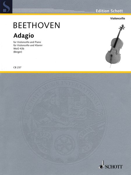 Adagio, WoO 43b : For Violoncello and Piano / arranged by Julius Berger.