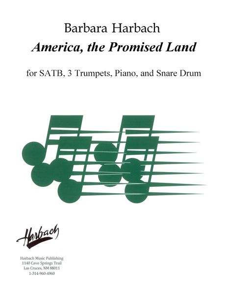 America, The Promised Land : For SATB, 3 Trumpets, Snare Drum and Piano [Download].