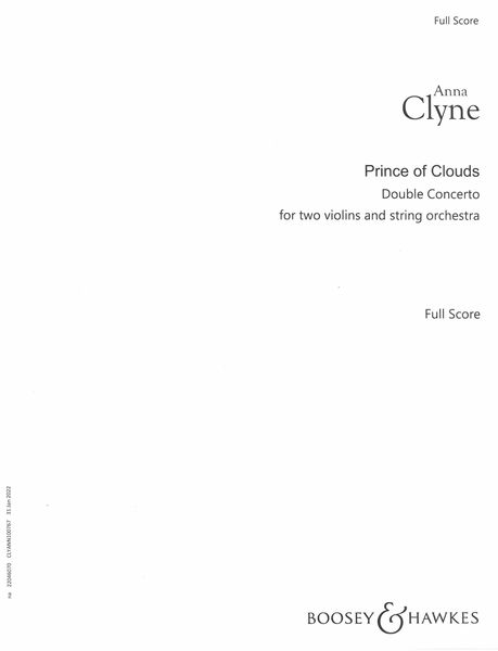 Prince of Clouds : Double Concerto For Two Violins and String Orchestra (2012).