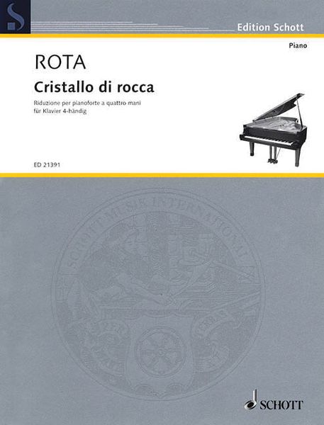 Cristallo Di Rocca : For Piano Four Hands (1949-50) / Ed. Sara Bartolucci and Rodolfo Alessandini.