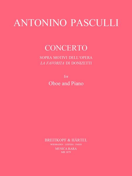 Concerto Spra Motivi Dell' Opera La Favorita Di Donizetti : For Oboe And Piano.
