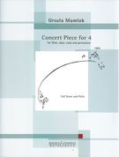 Concert Piece For 4 : For Flute, Oboe, Viola and Percussion (1964).