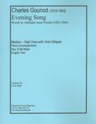 Evening Song : For Medium-High Voice With Viola Obligato and Piano Accompaniment.