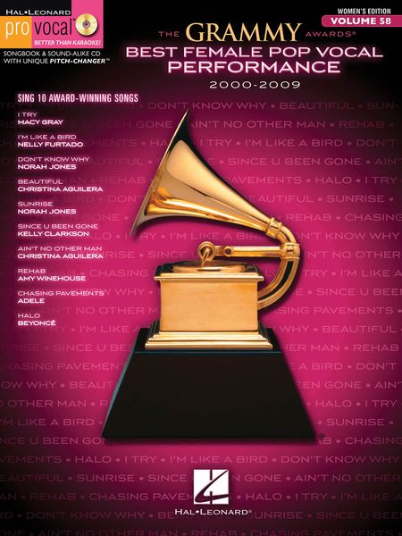 The Grammy Awards : Best Female Pop Vocal Performance, 2000-2009.