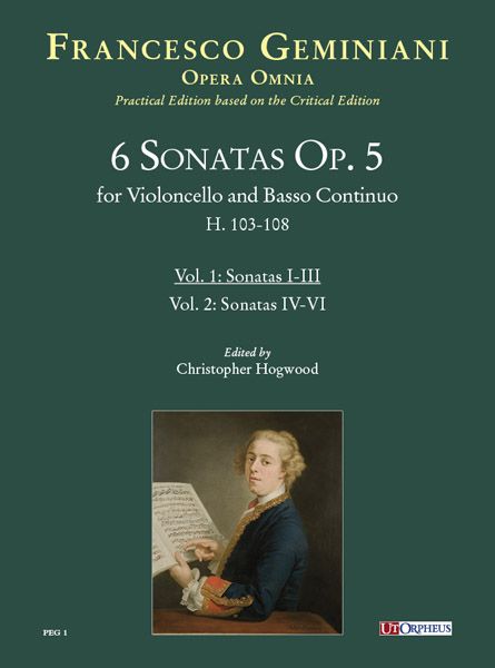 6 Sonatas, Op. 5 : For Violoncello and Basso Continuo - Vol. 1 / Ed. Christopher Hogwood.