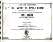 Ida, Sweet As Apple Cider : For Jazz Ensemble / Ed. Jeffrey Sultanof and Rob Duboff.
