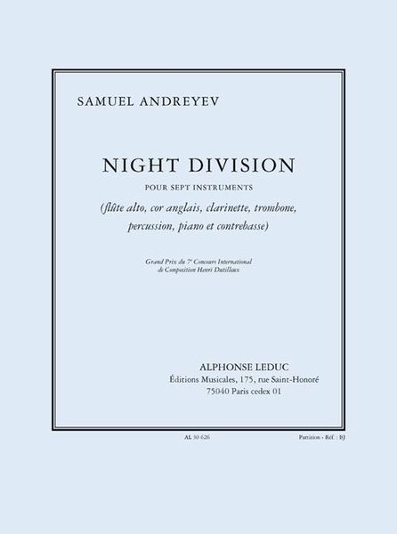 Night Division : Pour Sept Instruments (2008-2010).